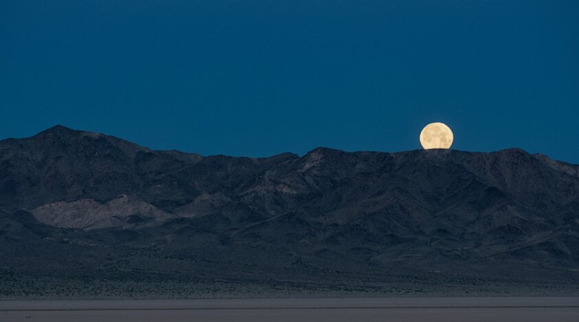 Moonrise near Baker