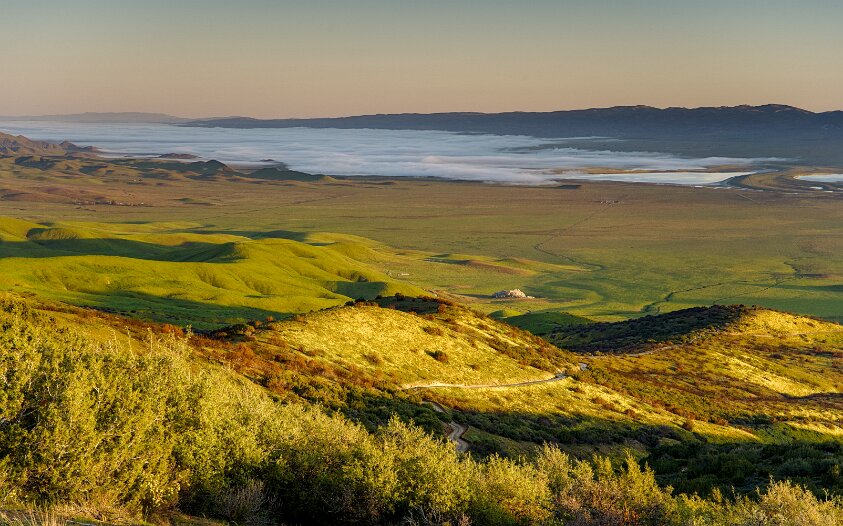 Carrizo Plain from Caliente Mountain